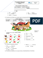 Evaluación Acumulativa Primero - CUARTO Periodo