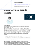 Saber Ouvir É Uma Grande Questão