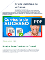 Como Fazer Um Currículo de Sucesso No Canva