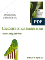 Los Costes Del Cultivo Del Olivo AEMO Mayo 2012