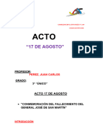 Acto 17 de Agosto