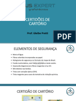 Elementos de Segurança Certidão de Nascimento