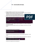 TP1 - Commandes de Base: 1. Quelle Est La Différence Entre Unix Et Linux ? Lancez Votre Terminal