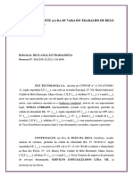 Contestação Peça 2 Trabalhista