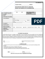 Annex A Self Declaration Form For Kyc Updation