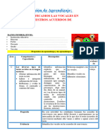 1° Sesión Día 3 Com Identificamos Las Vocales en Nuestros Acuerdos de Convivencia