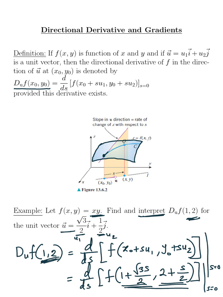 3 Lecture MAT110 Sec 1 28 March | PDF | Gradient | Divergence