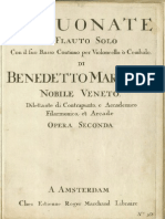 Marcello Flute Sonatas Op2