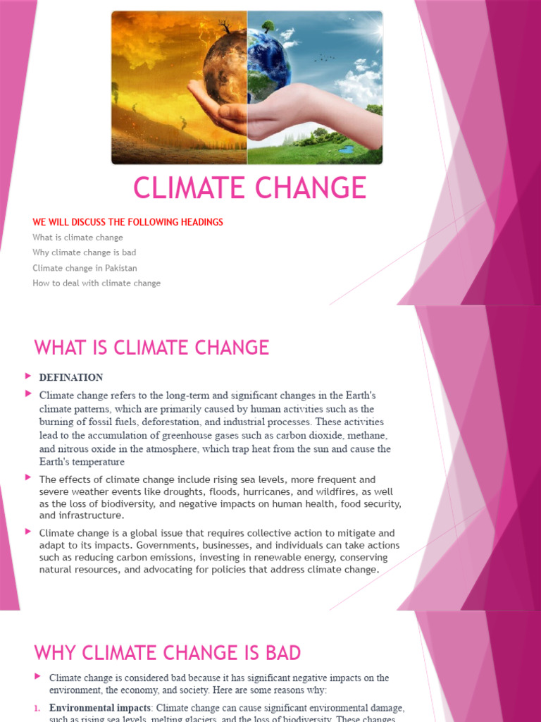 Climate Change Impacts in Pakistan | PDF | Climate Change | Climate ...