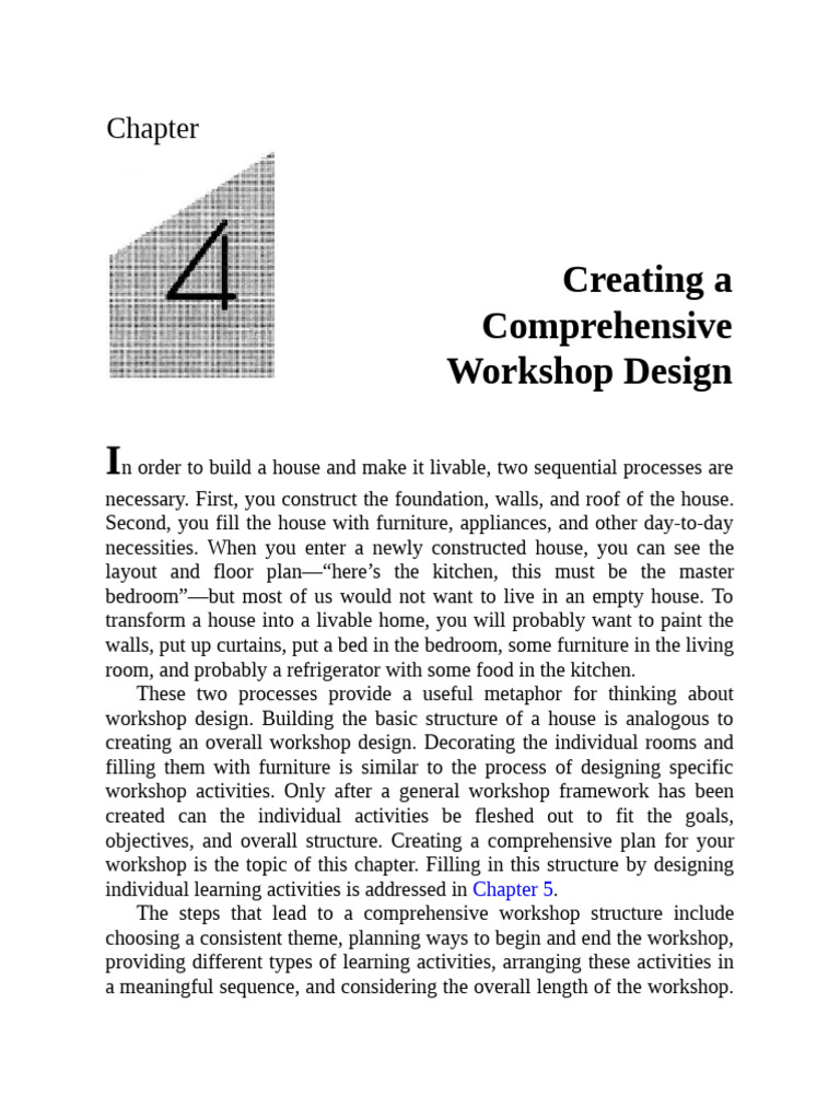 Comprehensive Workshop Design Guide | PDF | Learning | Experience