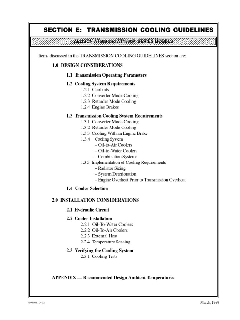 Transmission Cooling System Guidelines | PDF | Radiator | Engineering