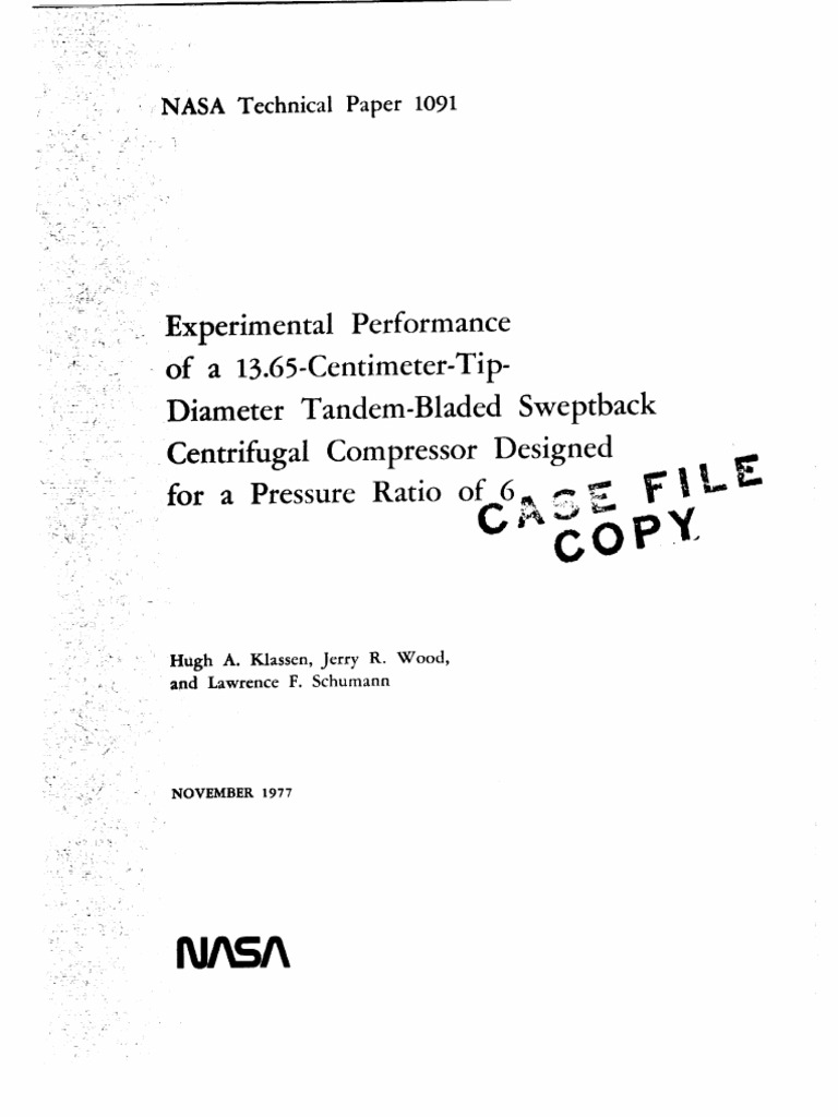 RDTL A: of A 13.65-Centimeter-Tip | PDF | Turbomachinery | Continuum ...