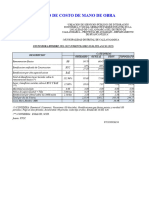 Calculo Costo Mano D Obra