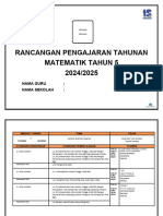 1.1 RPT Kump A Matematik THN 5 2024-2025 by Cikgu Gorgeous