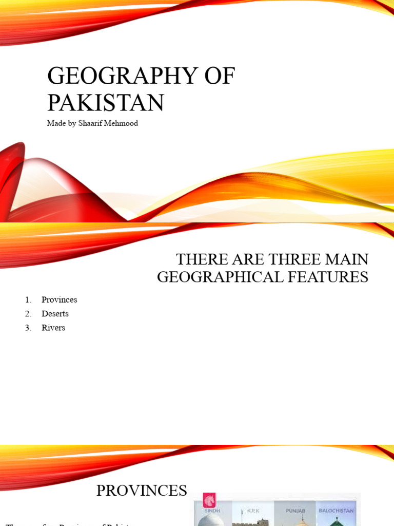 Geography of Pakistan PDF