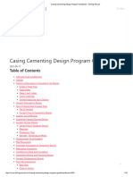 Casing Cementing Design Program Guidelines - Drilling Manual