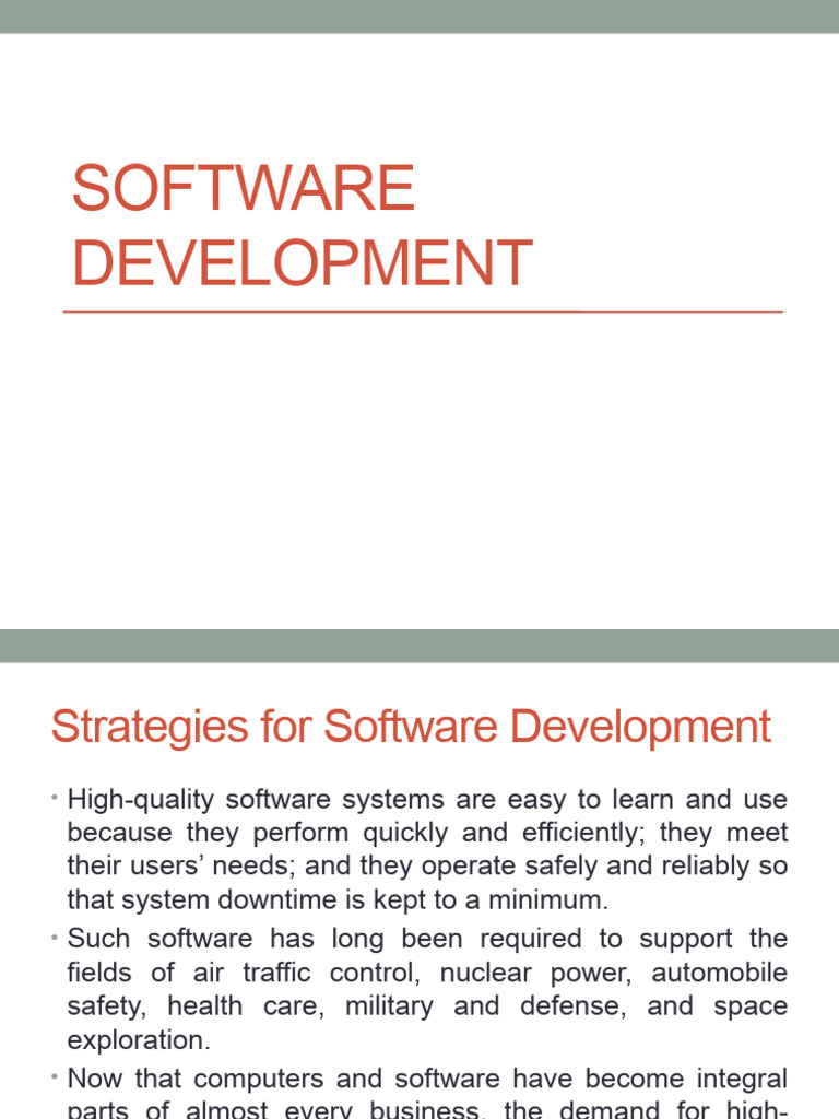 Lecture 12 (Software Development) | Download Free PDF | Software ...