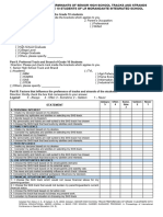 Questionnaire On Determinants of Senior High School