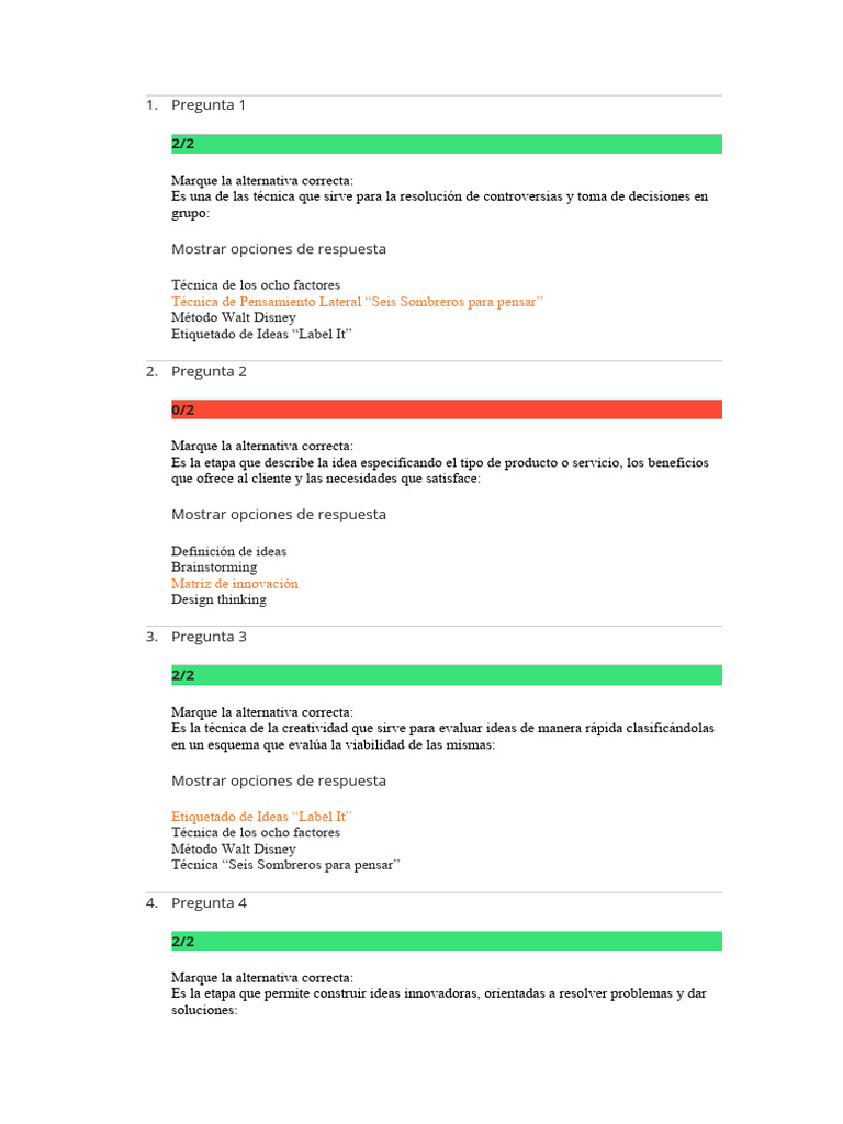 Examen Emprendedor | PDF | Iniciativa empresarial | El pensamiento de ...