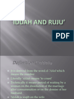 Iddah and Ruju'