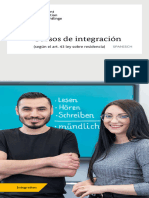 Flyer Integrationskurse Es