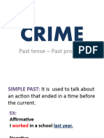 Crime - Simple Past, Past Progressive