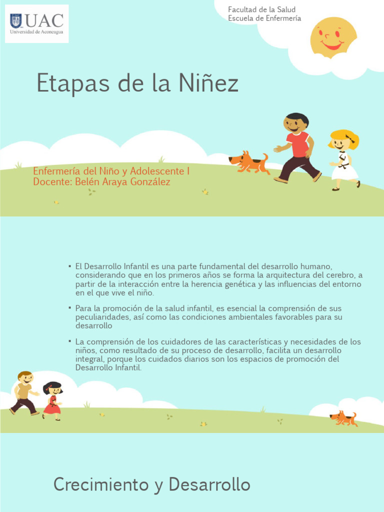 Clase 4 Unidad 1 NA Etapas de La Niñez | PDF | Desarrollo infantil ...