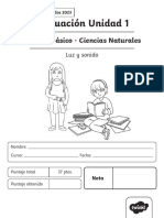 Evaluación Ciencias Naturales 3º Unidad 1