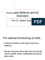 Acid-Base Balance and Its Disorders