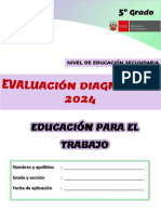 Evaluación Diagnóstica 5° Grado 2024