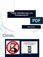 Taller Obligaciones Transparencia Lineamientos PNT