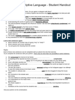 Advanced Descriptive Language Student Handout