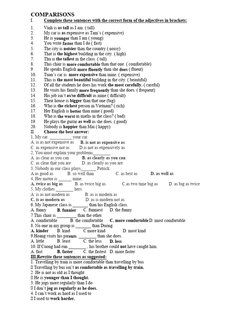 Comparisons | PDF | Language Arts & Discipline