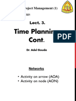 Lecture (3) - Time Planning