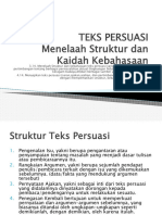 Menelaah Struktur Dan Kebahasaan Teks Persuasi (BDR)