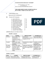 Informe Tutoria