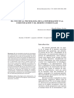 El Uso de La Tecnología de La InformacIón y La comunIcacIón y El dIsEño Curricular