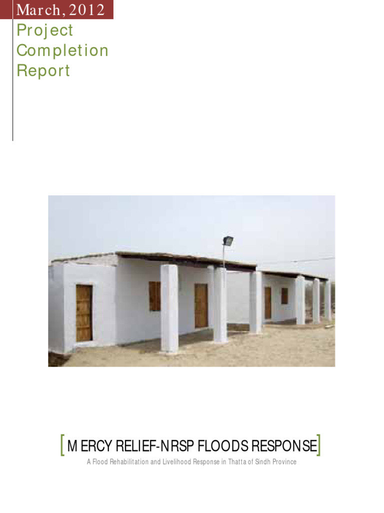 Mercy Relief Livelihood Support Programme Report | PDF | Livestock