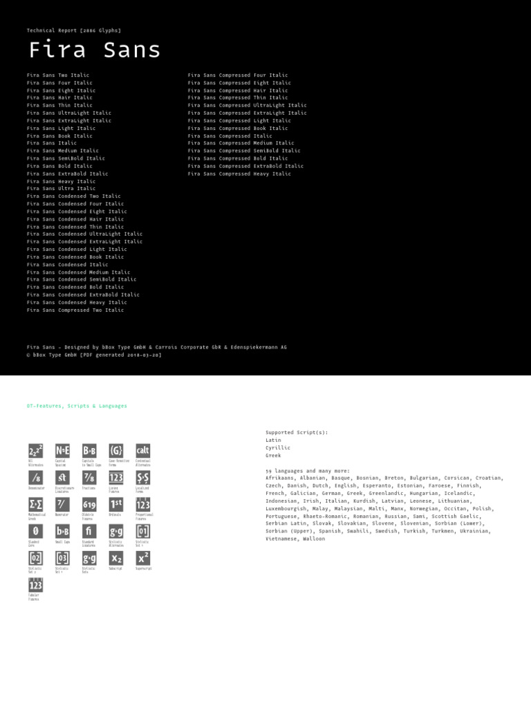 Technical Report Fira Sans Italic | PDF | Languages | Foreign Language ...