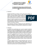 Plan de Horas Complementarias para El Personal de Enfermería y Técnicos de Enfermería Del Hospital Iie Simón Bolívar Cajamarca