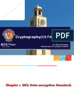 Cryptography (CS F463) : BITS Pilani