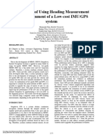 The Effects of Using Heading Measurement During Alignment of A Low-Cost IMU GPS System