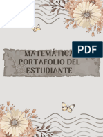 Matemática Portafolio Del Estudiante