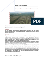 Deforestación de Los Bosques Nativos de La Argentina para Dar Paso A La Soja