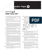 CBSE BIO 12th Sample Paper - 15 - Sol