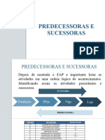 Aula 7.1 - Precedência-Sucessoras e Predecessoras