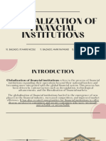 Globalization of Financial Institutions