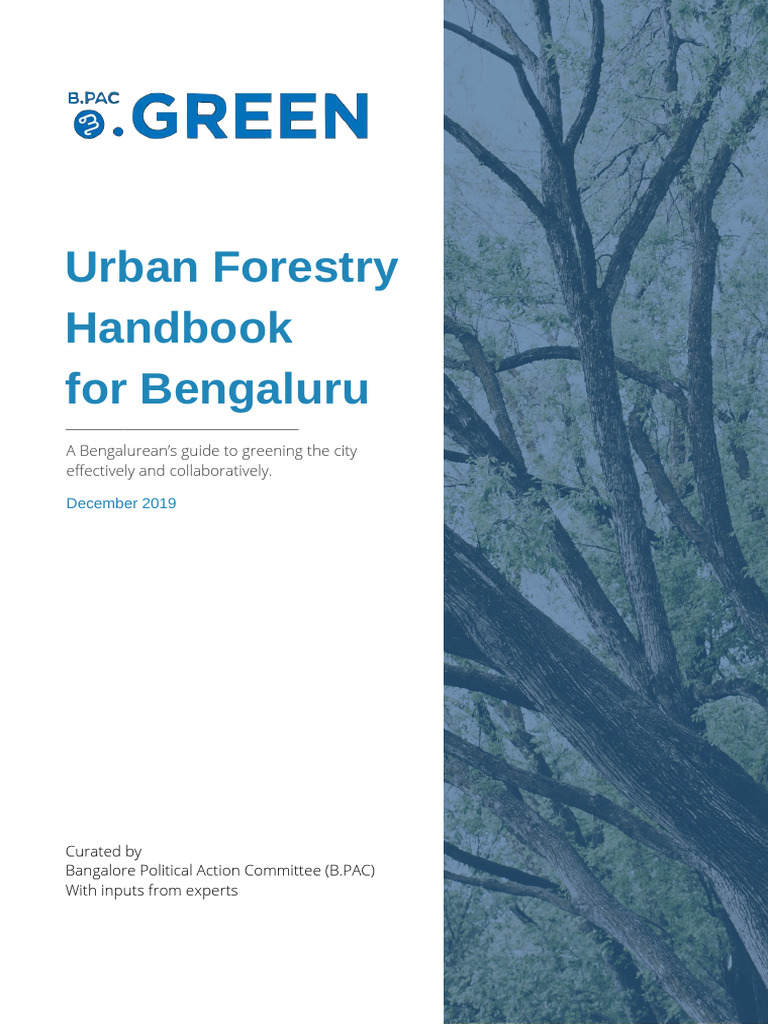 Urban Forestry Guide for Bengaluru | PDF | Green Infrastructure | Trees