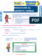 Introducción Al Razonamiento Verbal para Tercer Grado de Primaria