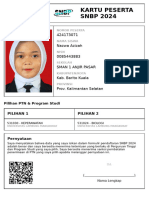 Kartu Peserta SNBP 2024: 424173071 Nazwa Azizah 0085443883 Sman 1 Anjir Pasar Kab. Barito Kuala Prov. Kalimantan Selatan